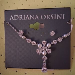 Adriana Orsini Necklace & Earrings Suite NWT